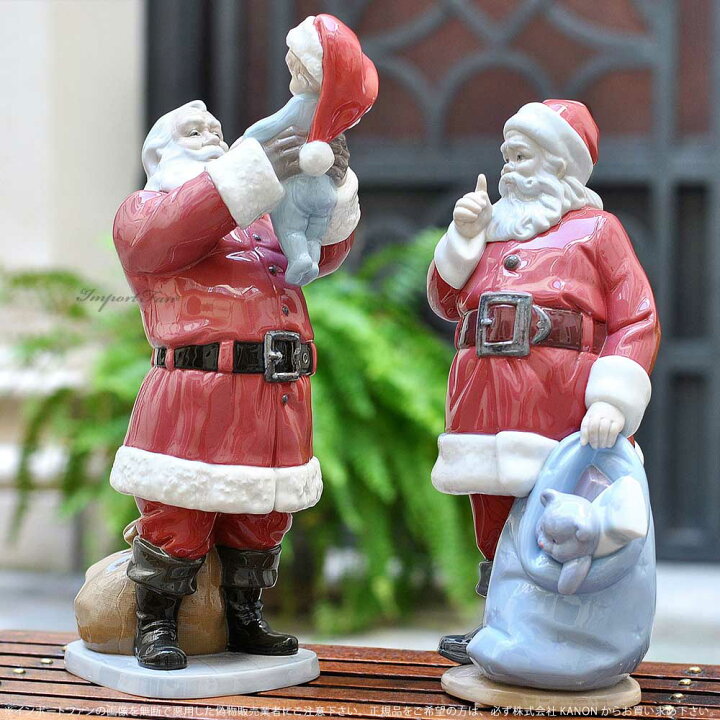 楽天市場】リヤドロ メリークリスマス サンタさん! サンタクロース 