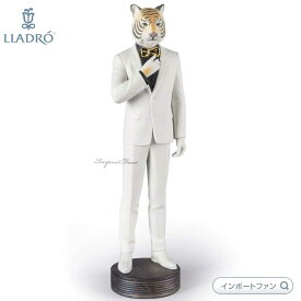リヤドロ タイガーマン 虎 トラ 寅 置物 01009429 LLADRO ギフト プレゼント□
