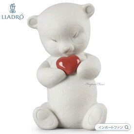 リヤドロ ロビー 勇敢な愛 クマ 熊 ハート 置物 01009443 LLADRO ギフト プレゼント □