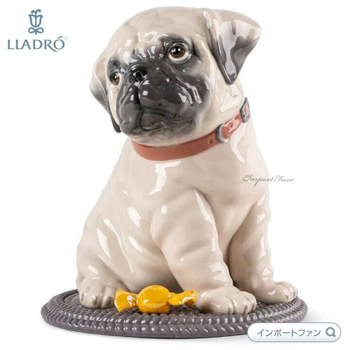 楽天市場】リヤドロ パグとキャンディー 子犬 01009689 LLADRO ギフト 