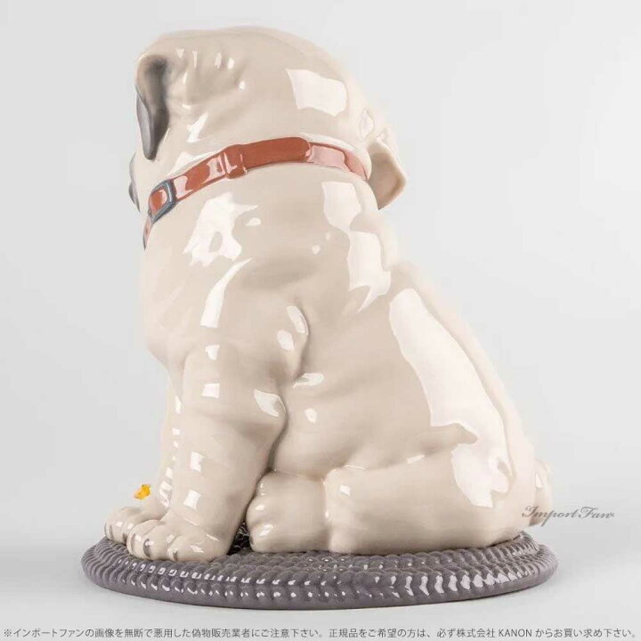 絶版】LLADRO リヤドロ お誕生日のキッス 少女と犬 ロゴプレート＆箱 