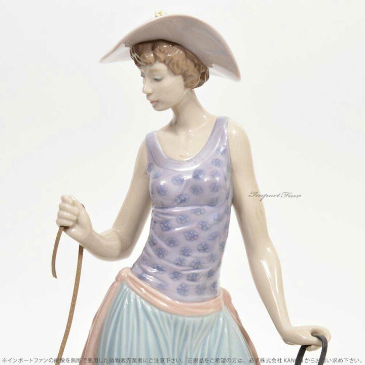 楽天市場】リヤドロ 優雅な散歩のひととき 女性 犬 05802 LLADRO 