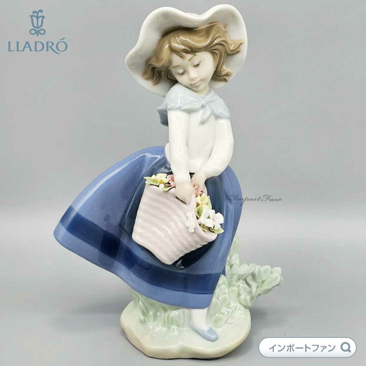 楽天市場】リヤドロ きれいな花ばかり 少女 置物 01005222 LLADRO 