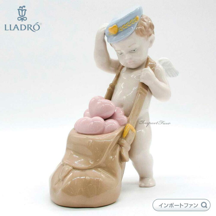 楽天市場】リヤドロ ハートがいっぱい 天使 少年 配達 01006830 LLADRO  