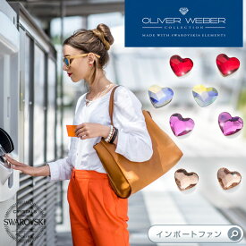 スワロフスキー ピアス Corazina クリスタル ハート Swarovski × OLIVER WEBER オリバーウェバー ギフト プレゼント □