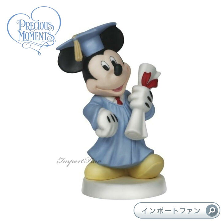 楽天市場 プレシャスモーメンツ 卒業おめでとう ミッキーマウス ディズニー Congrats You Did It Mickey Mouse Precious Moments ギフト プレゼント Import Fan