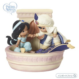 プレシャスモーメンツ アラジン ジャスミン 魔法の世界があなたを待っている 魔法の絨毯 限定版 フィギュア ディズニー 192012 Disney Showcase Aladdin And Jasmine Limited Edition Figurine, A Magical World Awaits You, Bisque Porcelain Precious Moments □