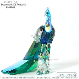 スワロフスキー 2013年 SCS会員限定 クジャク 鳥 1142861 Swarovski SCS Peacock ギフト プレゼント □