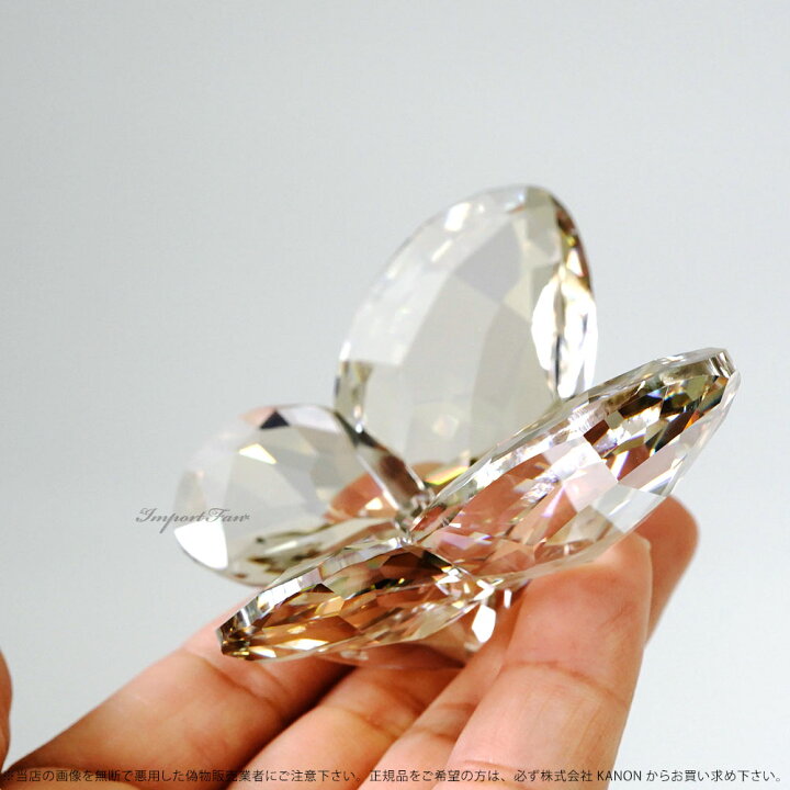 楽天市場】スワロフスキー Swarovski バタフライ シルバーシェイド 蝶 