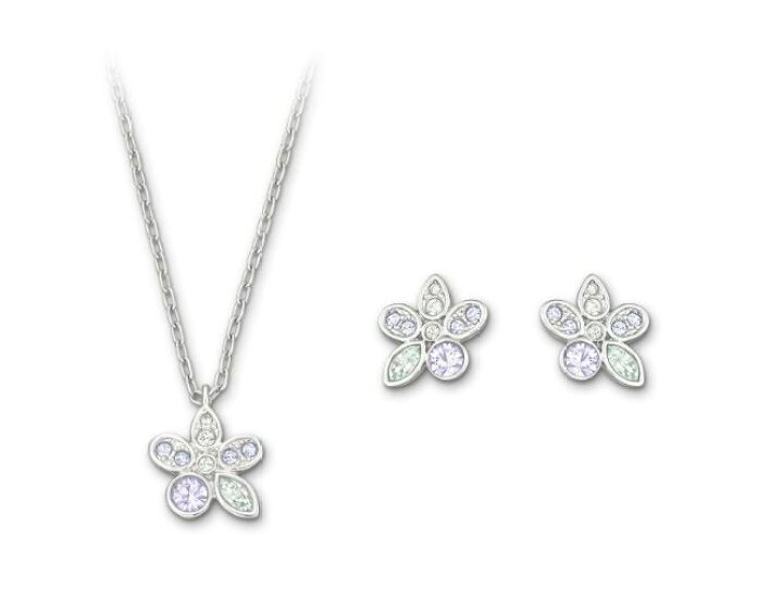 楽天市場】スワロフスキー チューブローズ 花 ネックレス＆ピアス 
