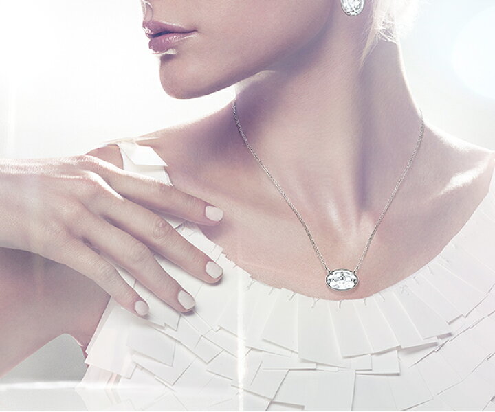 楽天市場】スワロフスキー Swarovski Vanilla Crystal ネックレス 