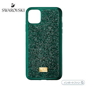 �X�����t�X�L�[ �O�������b�N �X�}�[�g�t�H�� iPhone11 Pro �P�[�X(�J�o�[�t��) �O���[�� 5549939 Swarovski �M�t�g �v���[���g ��