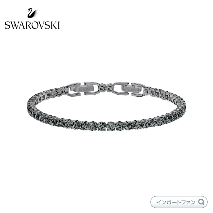 楽天市場】スワロフスキー テニス デラックス ブレスレット グレー 