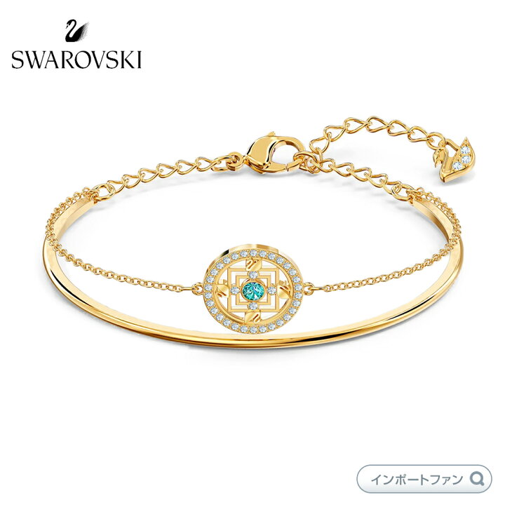 楽天市場】スワロフスキー シンボリック マンダラ バングル ゴールド 