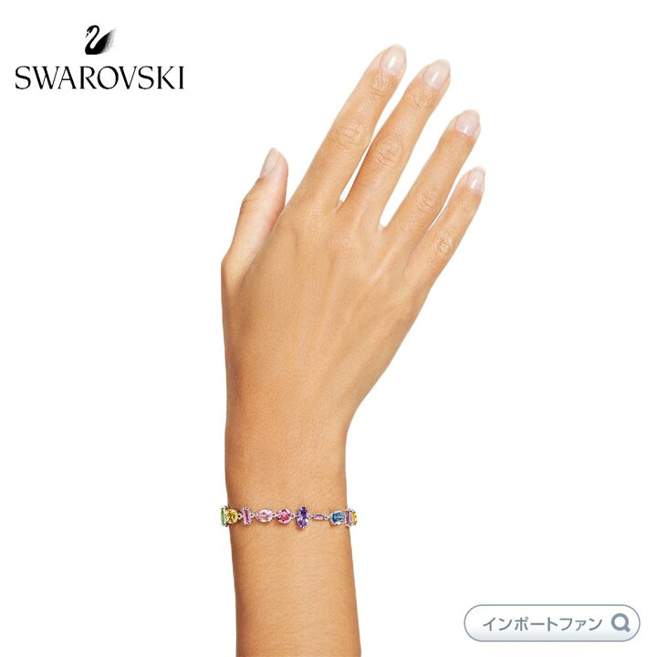 楽天市場】スワロフスキー ジェマ ブレスレット ミックスカット マルチ 