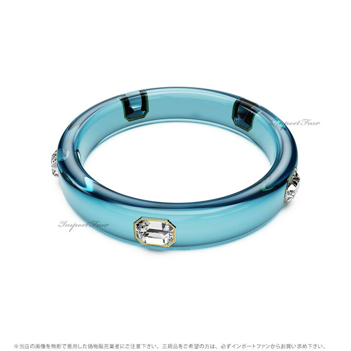 楽天市場】スワロフスキー ダルシス バングル オクタゴンカット ブルー 