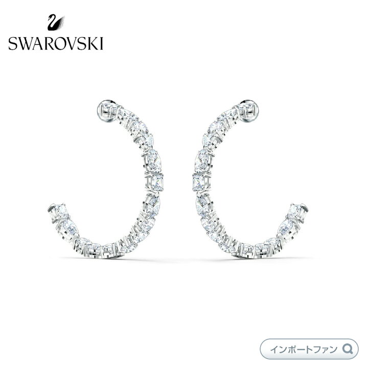 楽天市場】スワロフスキー テニスデラックスミックス フープピアス 