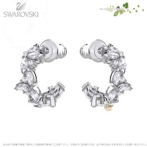 スワロフスキー レディ フープ ピアス ホワイト 5390189 Swarovski ギフト プレゼント 【ポイント最大47倍!お買い物マラソン セール】