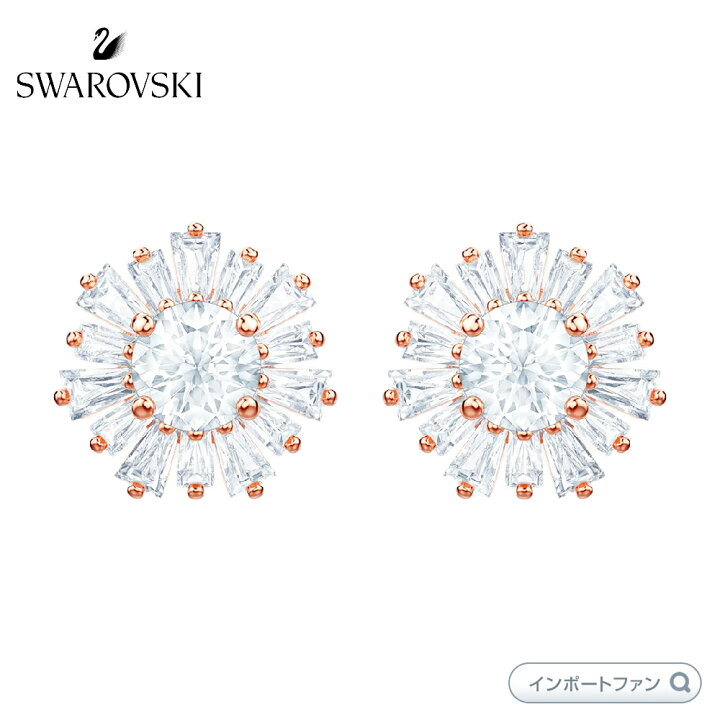 楽天市場】スワロフスキー サンシャイン 太陽 花 フラワー ピアス 母の 