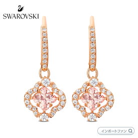 スワロフスキー スパークリングダンス クローバー ピアス ローズゴールド 5516477 Swarovski ギフト プレゼント □