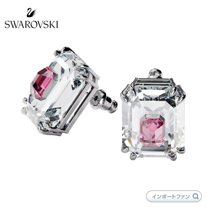楽天市場】スワロフスキー クロマ スタッド ピアス ストーン ピンク 
