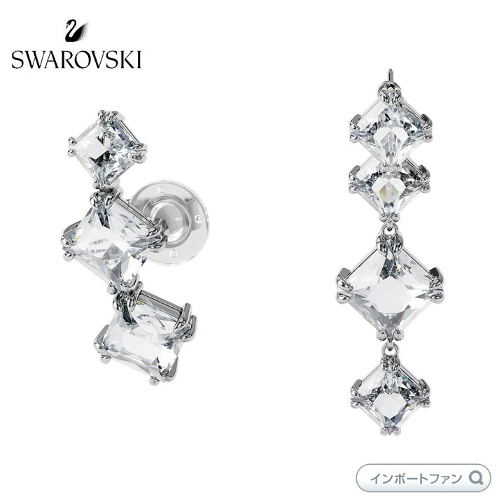 楽天市場】スワロフスキー ミレニア ドロップピアス シングル 