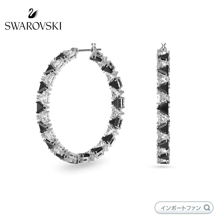 楽天市場】スワロフスキー ミレニア フープピアス ジルコニア  