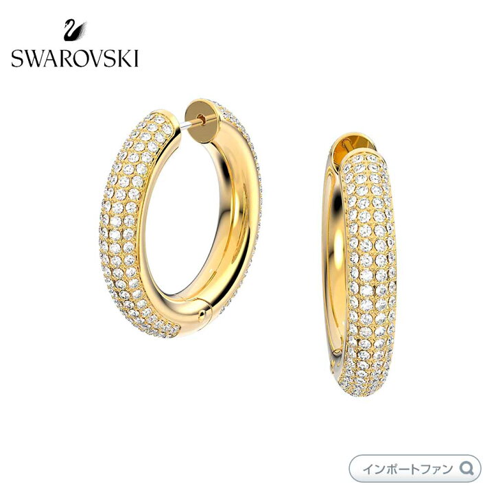 楽天市場】スワロフスキー デクステラ フープピアス ゴールド 5618305 