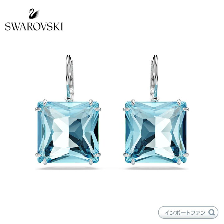 楽天市場】スワロフスキー ミレニア ドロップピアス スクエア・カット  