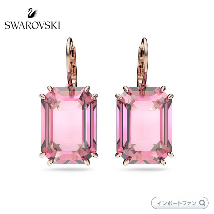 楽天市場】スワロフスキー ミレニア ドロップピアス オクタゴンカット 