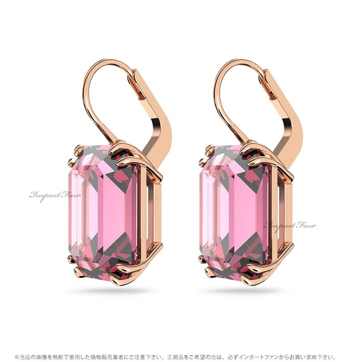 楽天市場】スワロフスキー ミレニア ドロップピアス オクタゴンカット 
