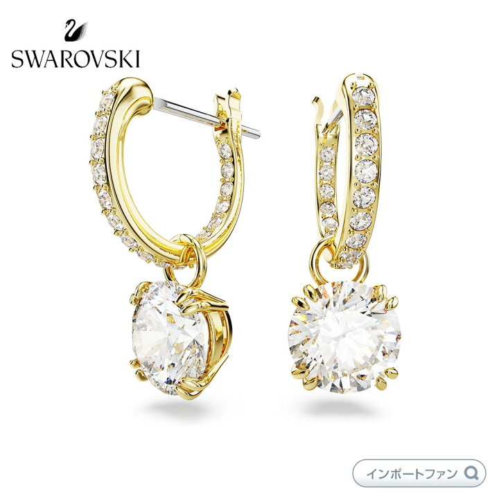 楽天市場】スワロフスキー スティラ ドロップピアス ラウンドカット 