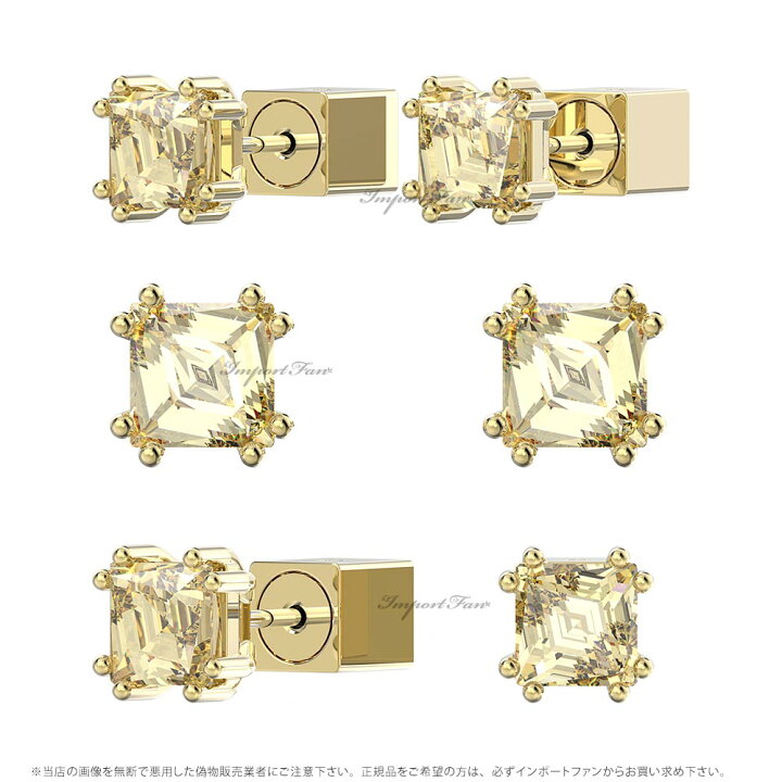 楽天市場】スワロフスキー クロマ スタッドピアス クッションカット 