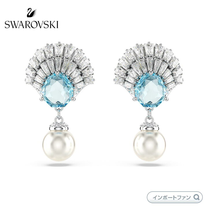 楽天市場】スワロフスキー イディリア ドロップピアス クリスタル 