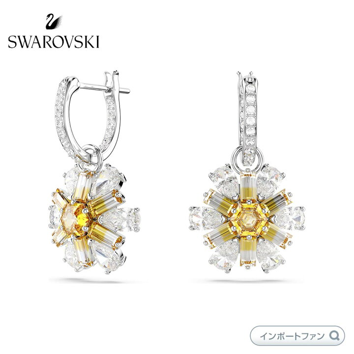 楽天市場】スワロフスキー イディリア ドロップピアス フラワー 花 
