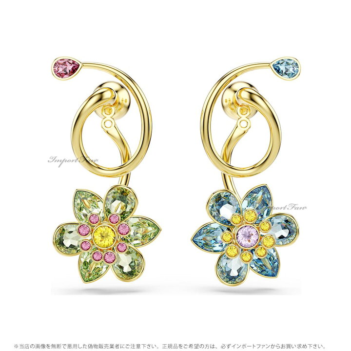 楽天市場】スワロフスキー イディリア ドロップピアス アシンメトリー 