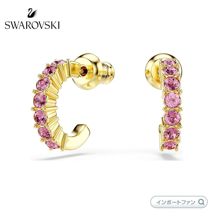 楽天市場】スワロフスキー ミニフープ フープピアス ラウンドカット 