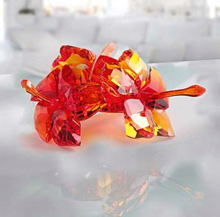 楽天市場】スワロフスキー ハイビスカス レッド 花 5136828 Swarovski 