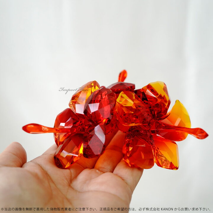 楽天市場】スワロフスキー ハイビスカス レッド 花 5136828 Swarovski 