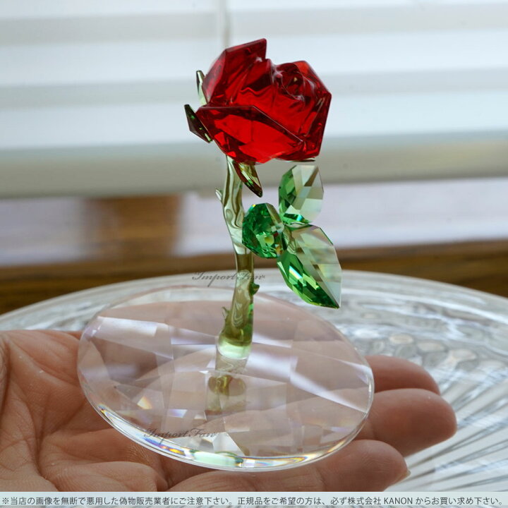 楽天市場】スワロフスキー 魔法のバラ 美女と野獣 ディズニー 5230478  