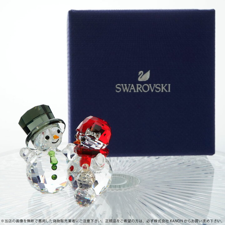 楽天市場】スワロフスキー スノーマンの家族 雪だるま 置物 クリスマス 
