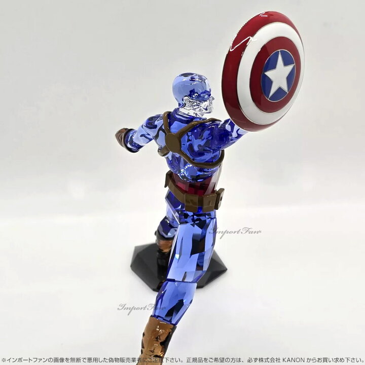 楽天市場】スワロフスキー マーベル キャプテン・アメリカ 置物 