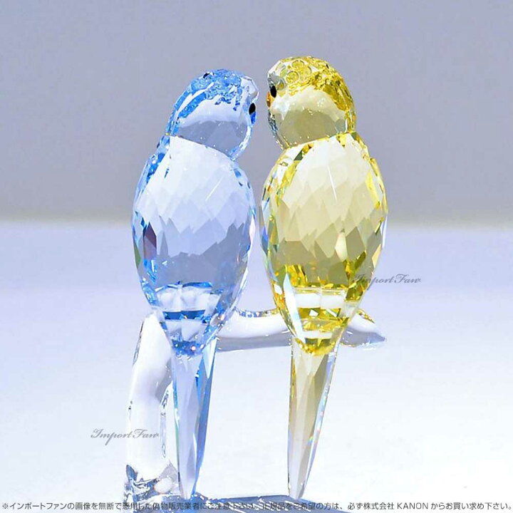 楽天市場】スワロフスキー セキセイ インコ 鳥 5004725 Swarovski 置物 