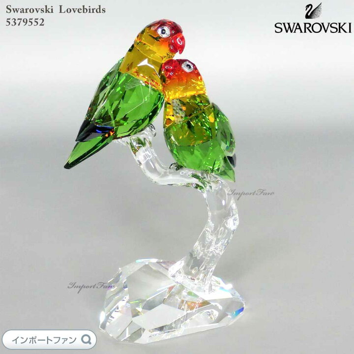 楽天市場】スワロフスキー ラブバード ボタンインコ 鳥 5379552 