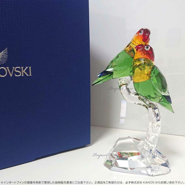 楽天市場】スワロフスキー ラブバード ボタンインコ 鳥 5379552 
