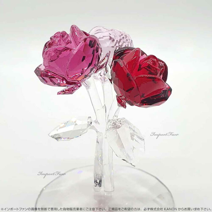 楽天市場】スワロフスキー ローズブーケ 薔薇 バラ 花 5493707 