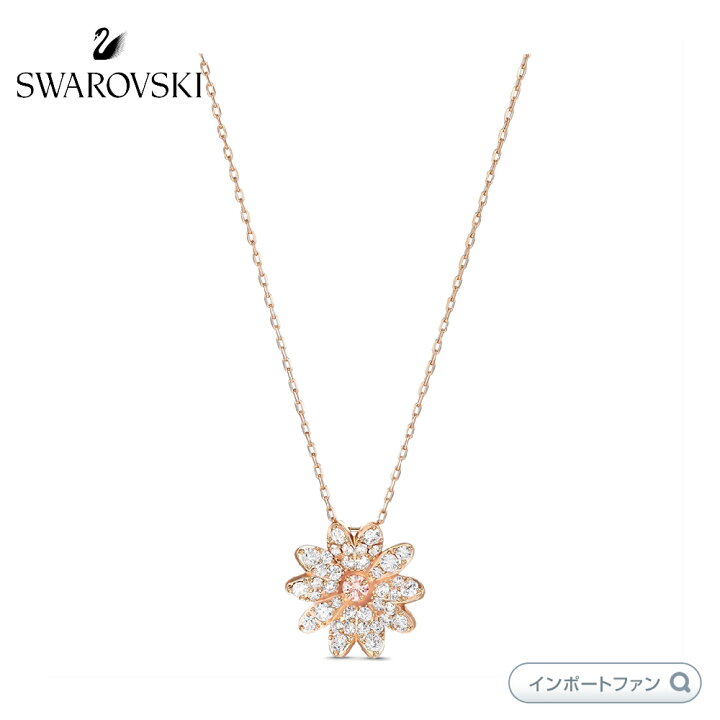 楽天市場】スワロフスキー エターナルフラワー 花 ネックレス ローズ 