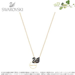 XtXL[ t@Zbg X lbNX 5281275 Swarovski FACET SWAN NECKLACE, BLACK, MIXED PLATING Mtg v[g 