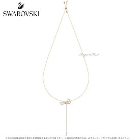 スワロフスキー ライフロング ボウ Y ネックレス ホワイト ミックス リボン 5447082 Swarovski ギフト プレゼント □