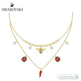 スワロフスキー リサベル ネックレス レディバグ テントウムシ ペッパー ハチ ゴールド 5498807 Swarovski ギフト プレゼント 【ポイント最大46倍！お買い物マラソン セール】